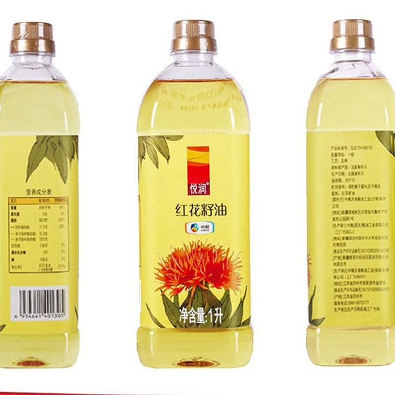 中粮悦润纯红花压榨籽油礼盒