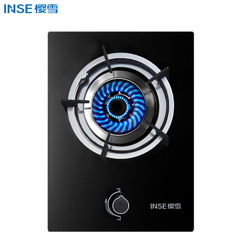 樱雪(INSE) 燃气灶煤气灶 台嵌两用 嵌入式玻璃单灶JZY-Q1213W(B) 液化气