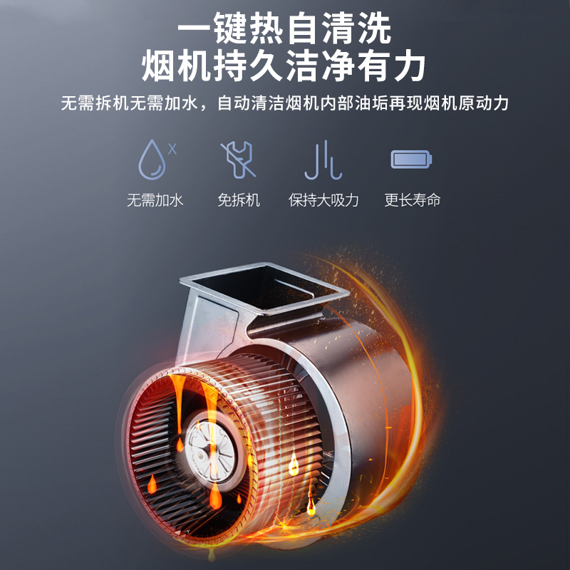 帅康抽油烟机侧吸式23立方大吸力吸油烟机超薄自动清洗热熔洗自营家用厨房排烟罩易清洁近吸脱排油烟机抽烟机单烟机T8623R