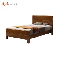 质凡全实木床简约北欧式简易经济型框架床 1.5米床
