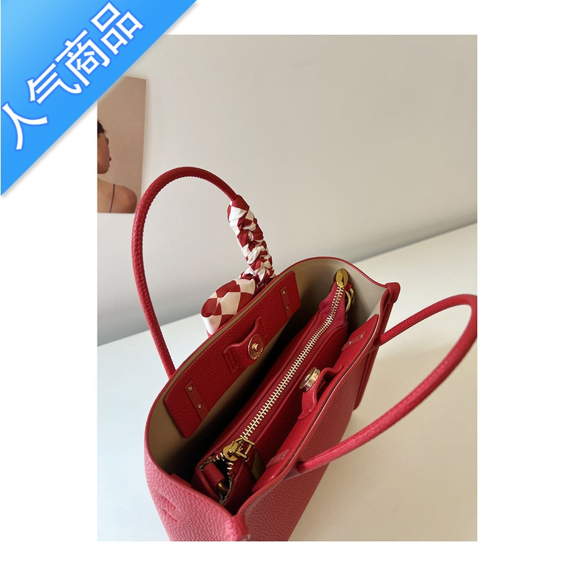 封后婚包女红色结婚包包新娘2022新款小众感大容量婚礼托特手提包