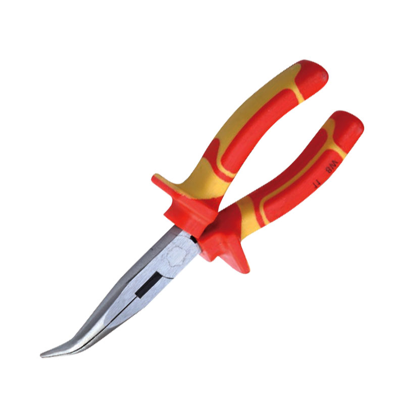 维度(WEDO)IN505C-06 绝缘注塑德式弯嘴钳 铬钒钢 6寸 绝缘弯口钳 VDE 绝缘耐压1000V高清大图