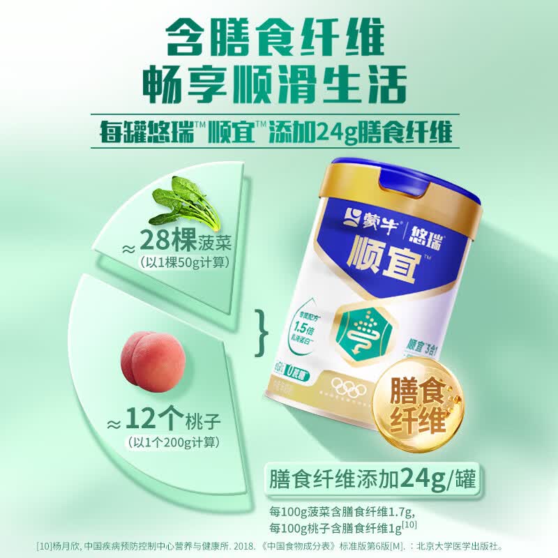 蒙牛悠瑞顺宜中老年奶粉/800g高清大图