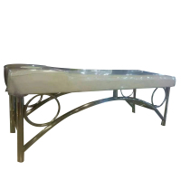 泓仪 搓澡床190*70cm 西皮+不锈钢 海绵厚度6cm 不含安装 白色（颜色可定制） 单张装