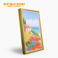 钮鹿客/NEWCLOD NG49 49英寸木质画框广告机 深木色