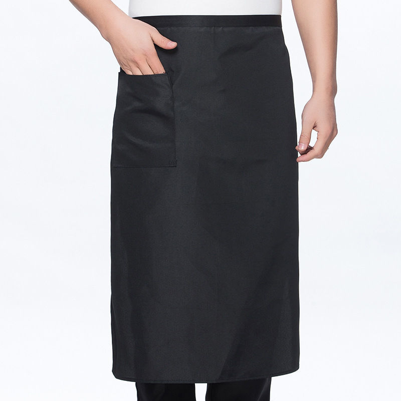 厨师围裙半身厨房专用半截布围腰餐饮餐厅饭店服务员男女士工作服