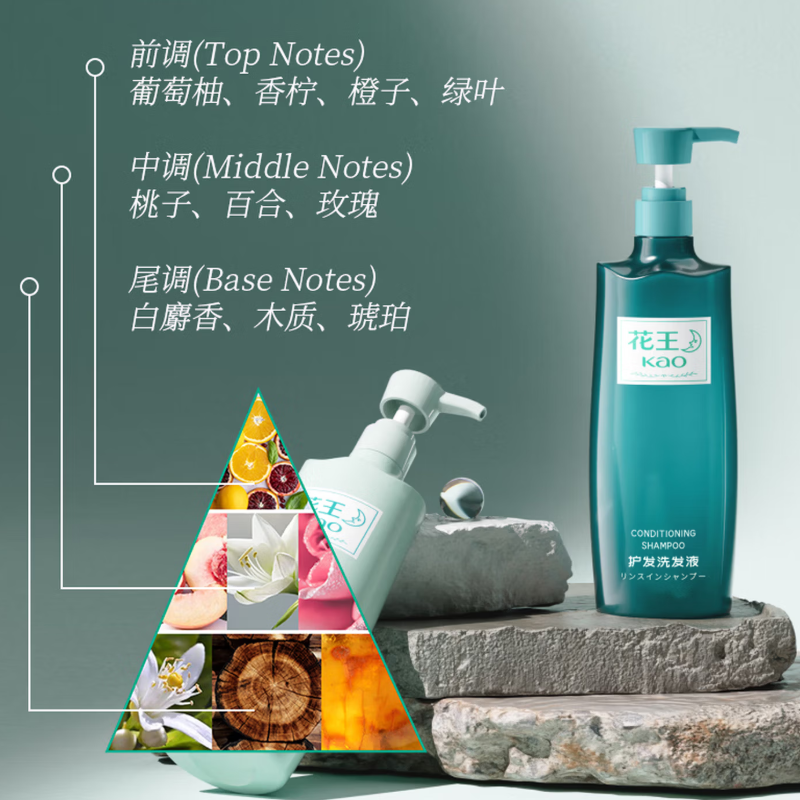 花王 镜花水月系列洗护沐礼盒套装 630g*3高清大图