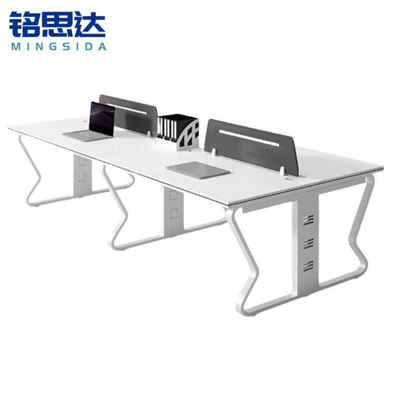 铭思达屏风办公桌四人位张图片