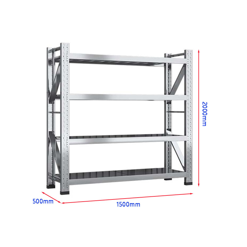 和居态 不锈钢货架1500x500x2000mm 300kg/层 组高清大图