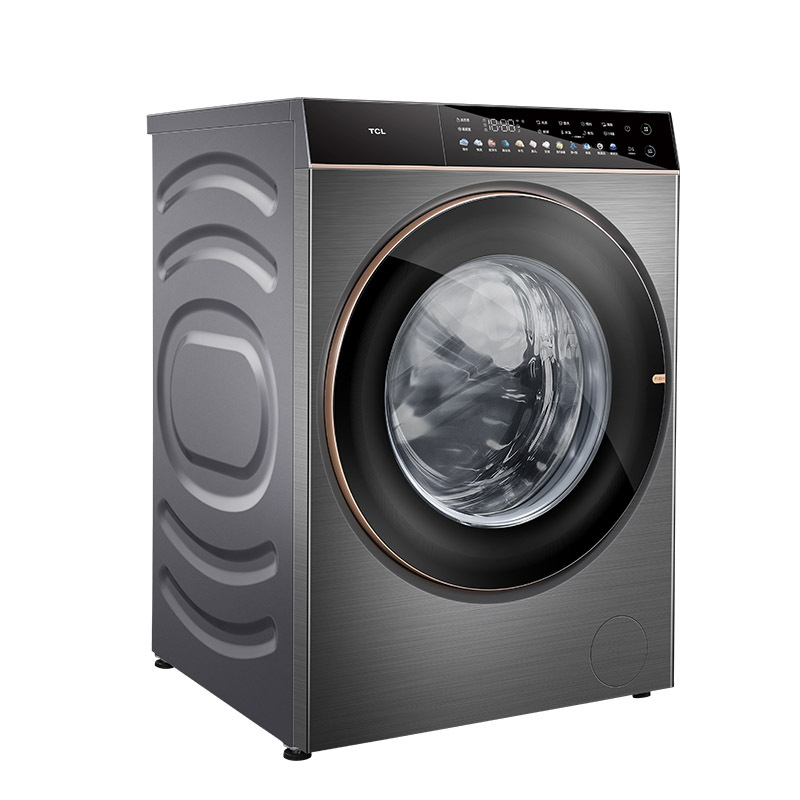 TCL G100C6-DI 柔护直驱 滚筒洗衣机 直驱变频 免污水封舱 UVC除菌 525mm大筒径 智能投放 莫奈青