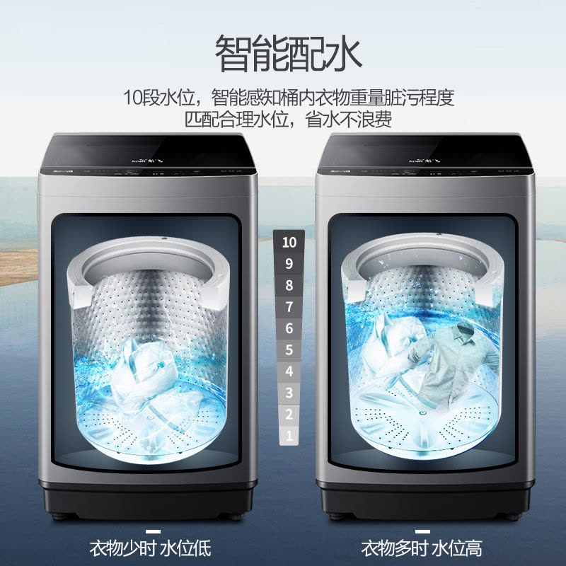 新飞(Frestec)10公斤波轮全自动 水电双宽 桶自洁 家用大容量洗衣机XQB100-1800YHD图片