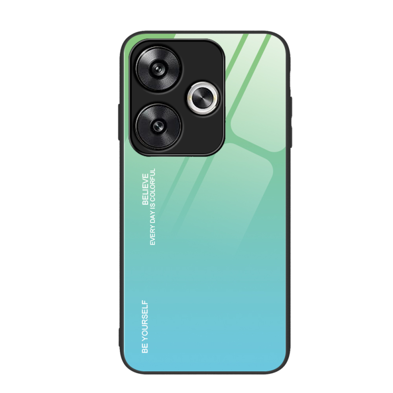 小米pocoF6纹理手机壳pocoF6pro手机套硅胶全包边保护壳防摔渐变玻璃网红壳
