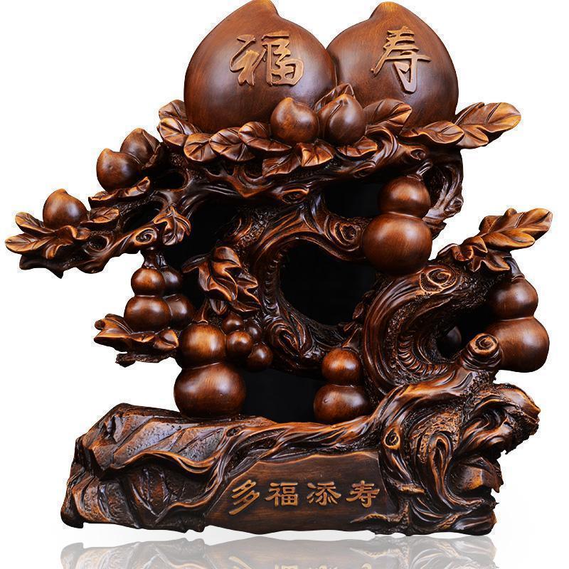 多福添寿寿桃摆件祝寿创意实用送老人长辈生日客厅装饰品_78