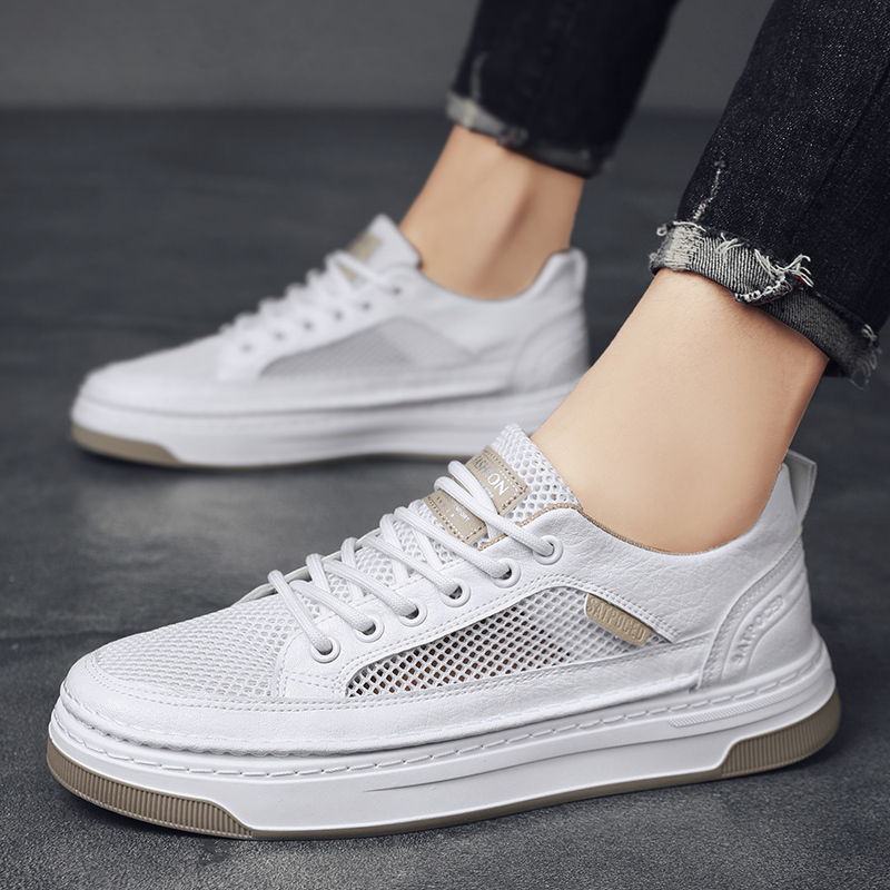 线下专柜同款卡帝乐鳄鱼cartelo新款透气男鞋子男时尚休闲鞋男士潮流