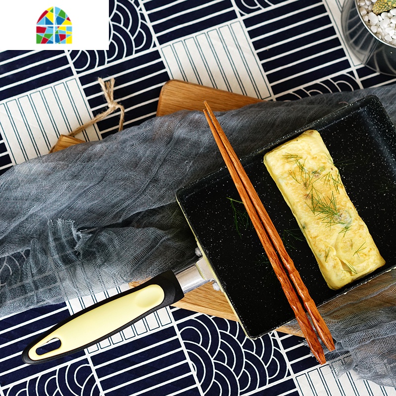 日式玉子烧煎锅平底锅鸡蛋牛排厚蛋烧锅不粘锅电磁炉 FENGHOU 蓝色玉子烧锅高清大图