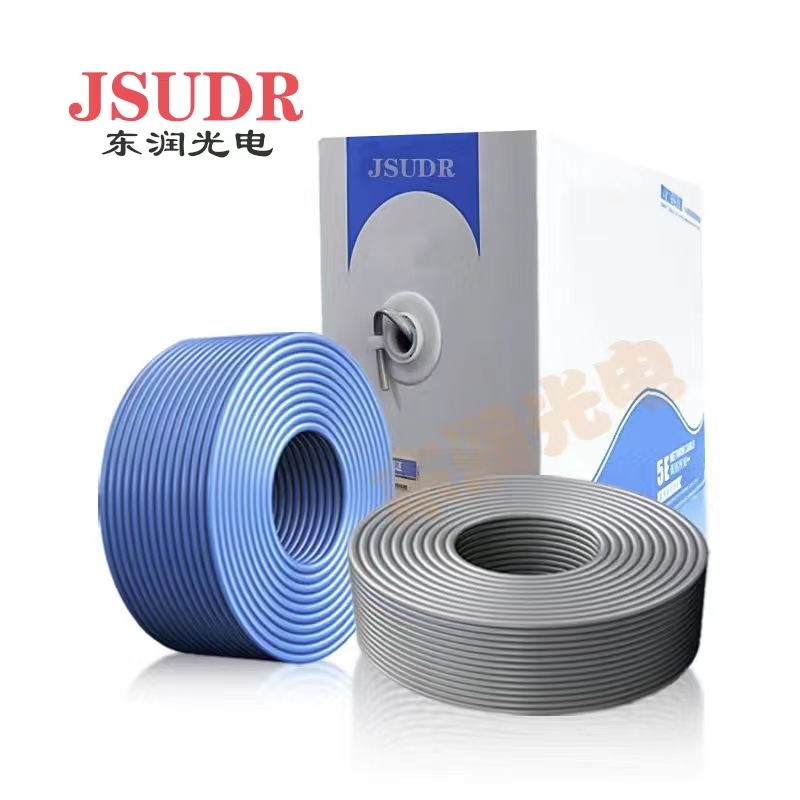 JSUDR东润超五类双屏蔽网线无氧铜305米 +箱