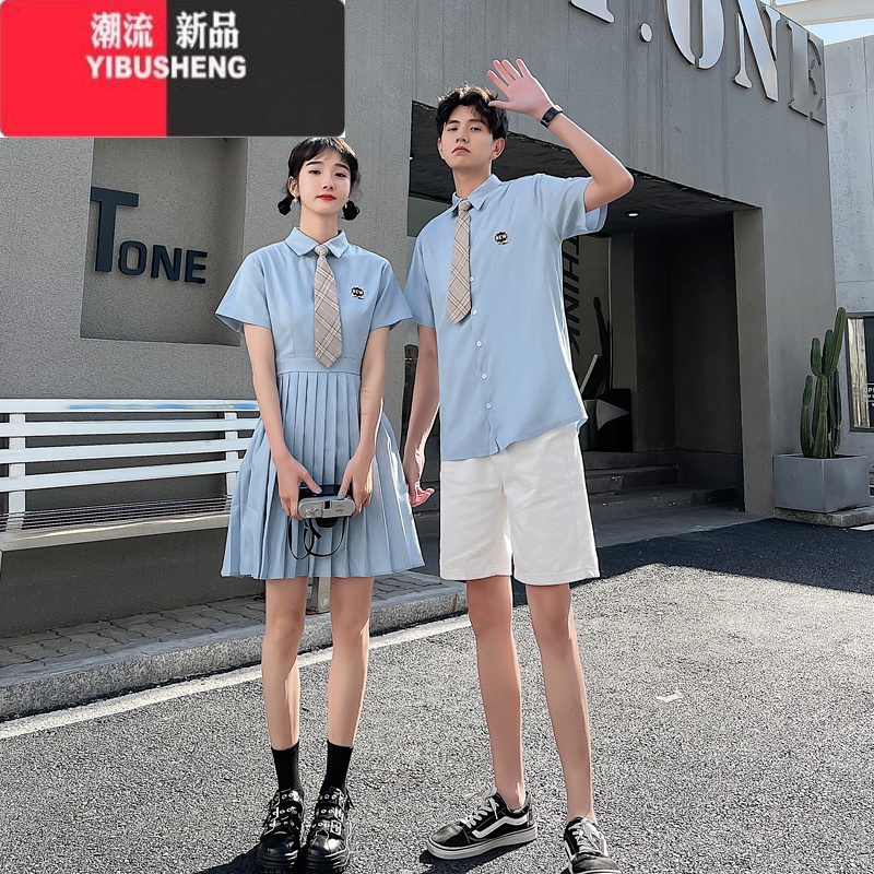 YIBUSHENG舞蹈表演合唱团jk制服小学生初中生六一毕业季高中学生朗诵演出服高清大图