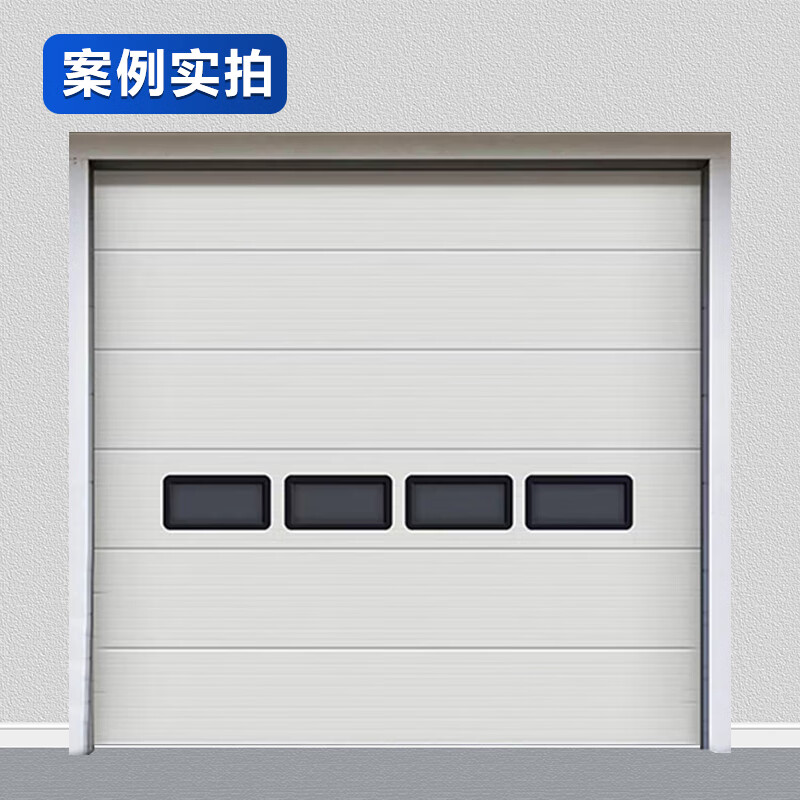 启功电动车库翻板门铝合金卷闸门提升门 每平方QG-JZJLM14高清大图