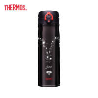 膳魔师THERMOS十二星座杯不锈钢真空车载弹盖保温杯TCMB-550-ARI（白羊座）550ML 轻量杯身 夜光太空杯