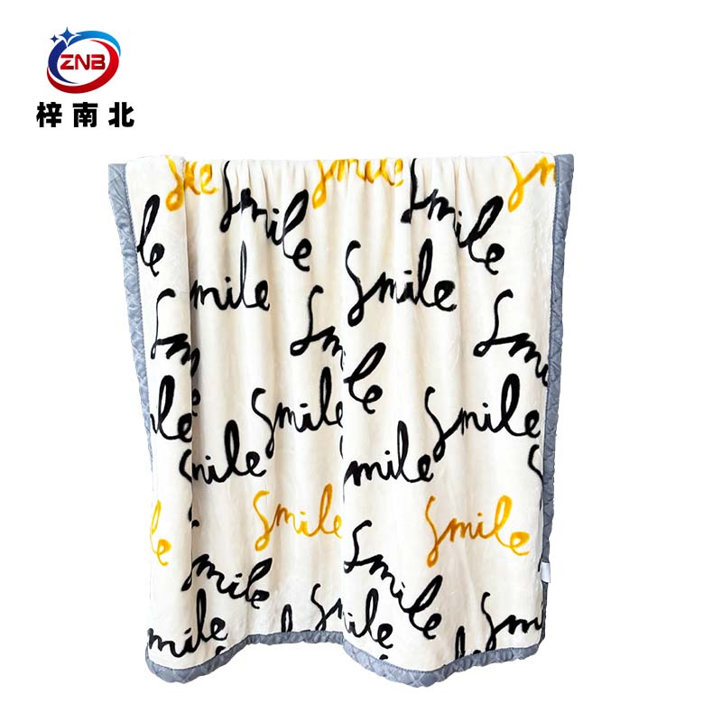 梓南北 加厚拉舍尔毛毯150*200cm 条高清大图
