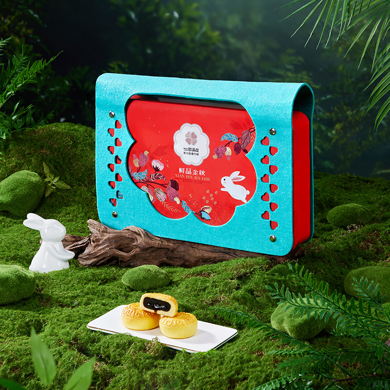 臻味-750g鲜品云锦月饼礼盒高清大图