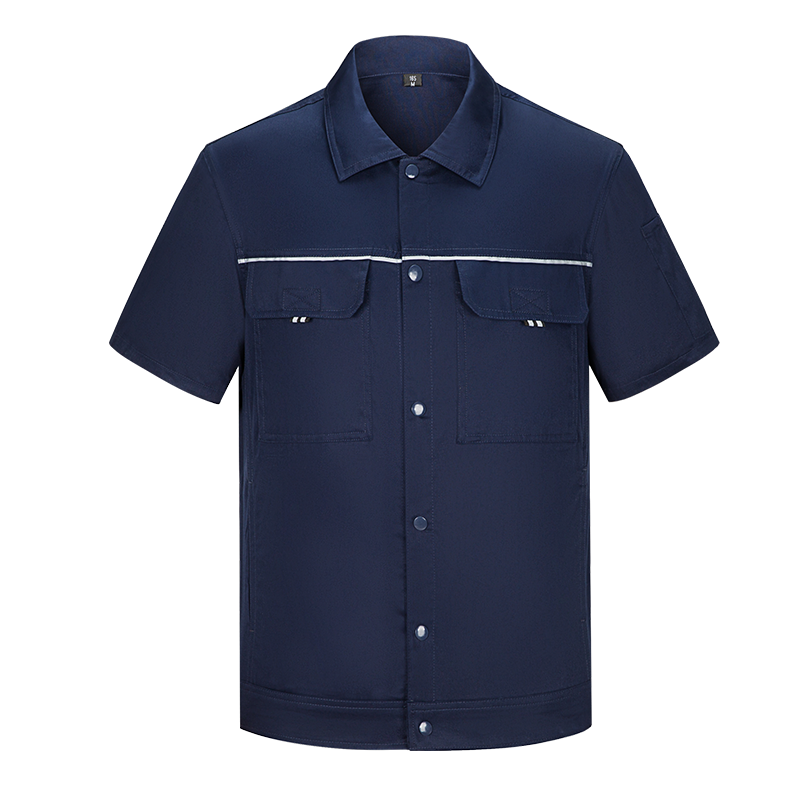 御林铁卫 夏季短袖工作服YL-6076 套高清大图