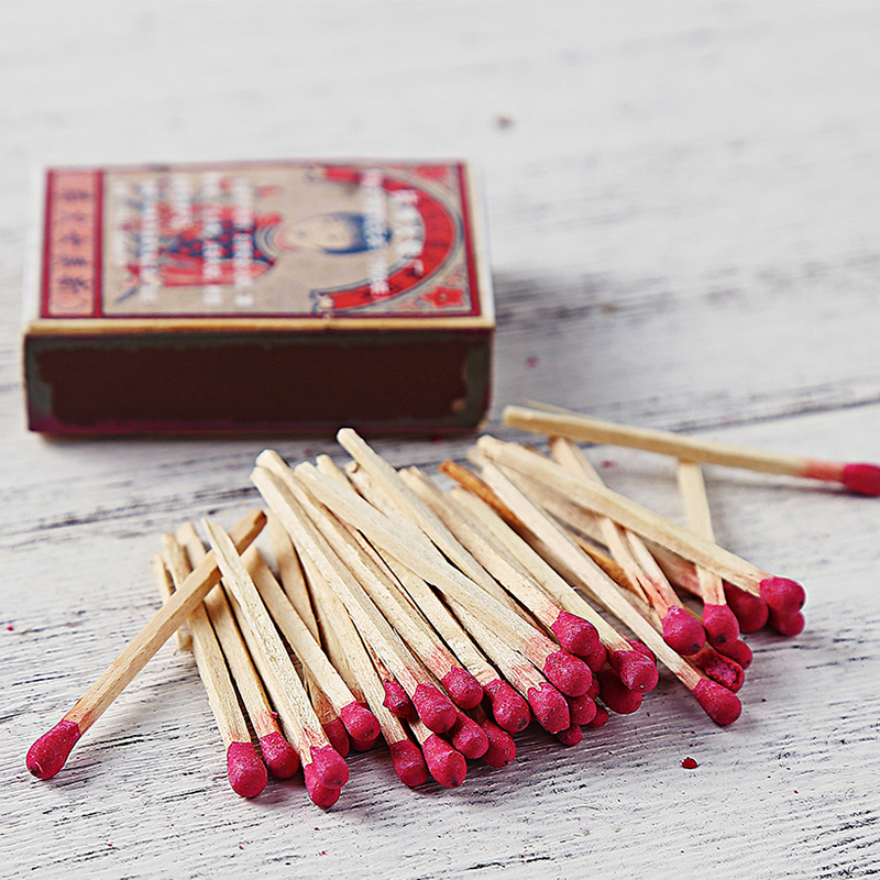 火柴棍小火材普通老式点烟工具户外用小盒装火柴怀旧火柴30盒装