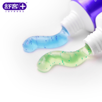舒客益早益晚立体爽清牙膏套装120克+120克*3套清新口气清洁口腔