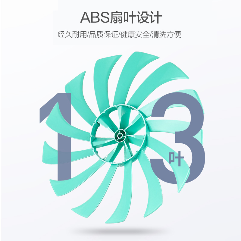 TCL电风扇落地扇家用台式定时大风量摇头式办公室13叶 TFS35-19AD