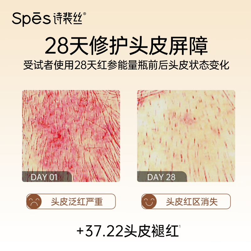 Spēs诗裴丝 500ml玻尿酸红参控油去屑洗发水高清大图