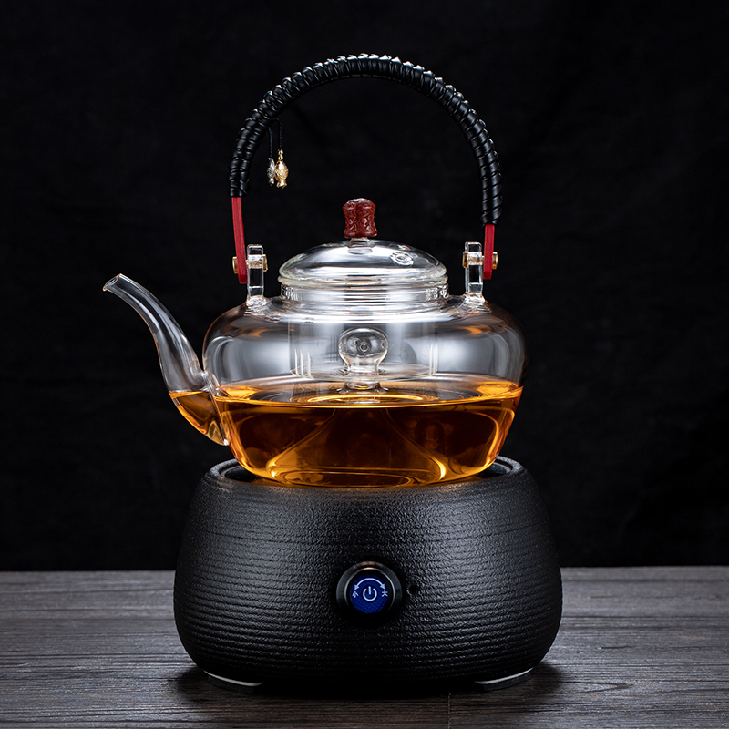 电陶炉煮茶器迷你家用小型煮黑洱花白茶玻璃养生壶烧水泡茶陶瓷炉