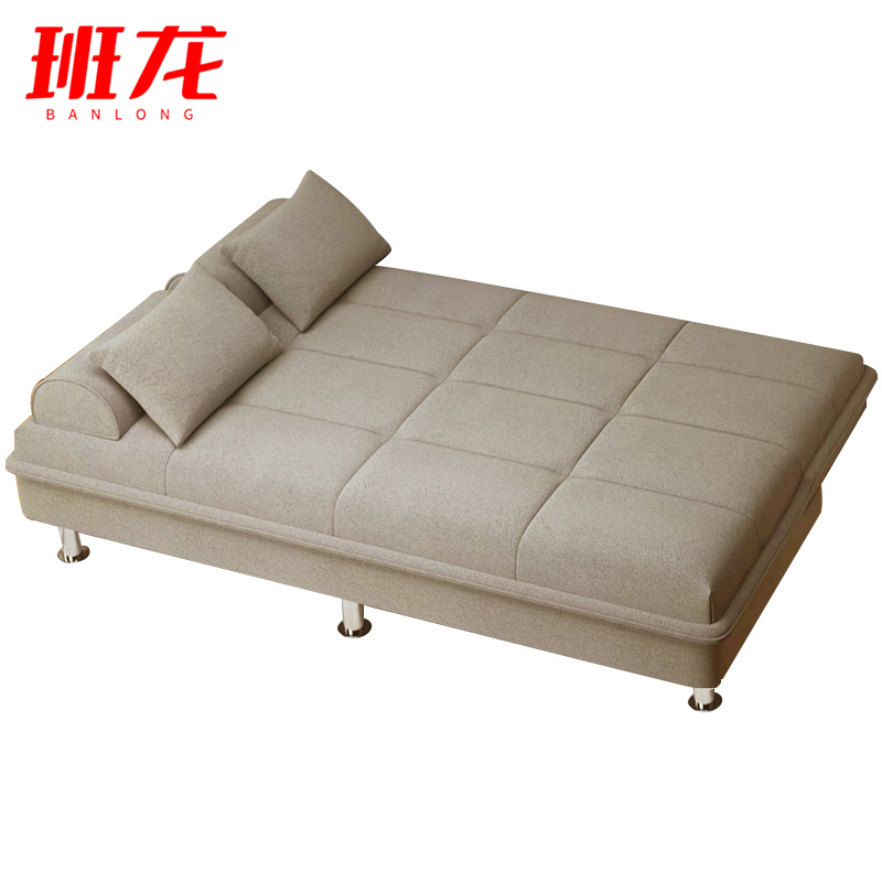 班龙折叠沙发床180*62*78cm米色张高清大图