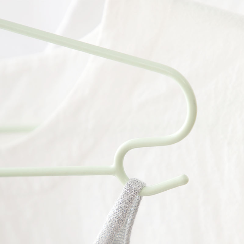 茶花 浸塑防滑衣架 5支(41.8*24.3cm)/套高清大图