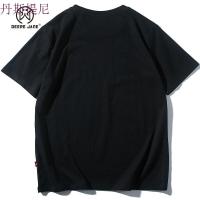 DeereJane创意趣味文字印花T恤男夏季个性潮流短袖体恤休闲衣服
