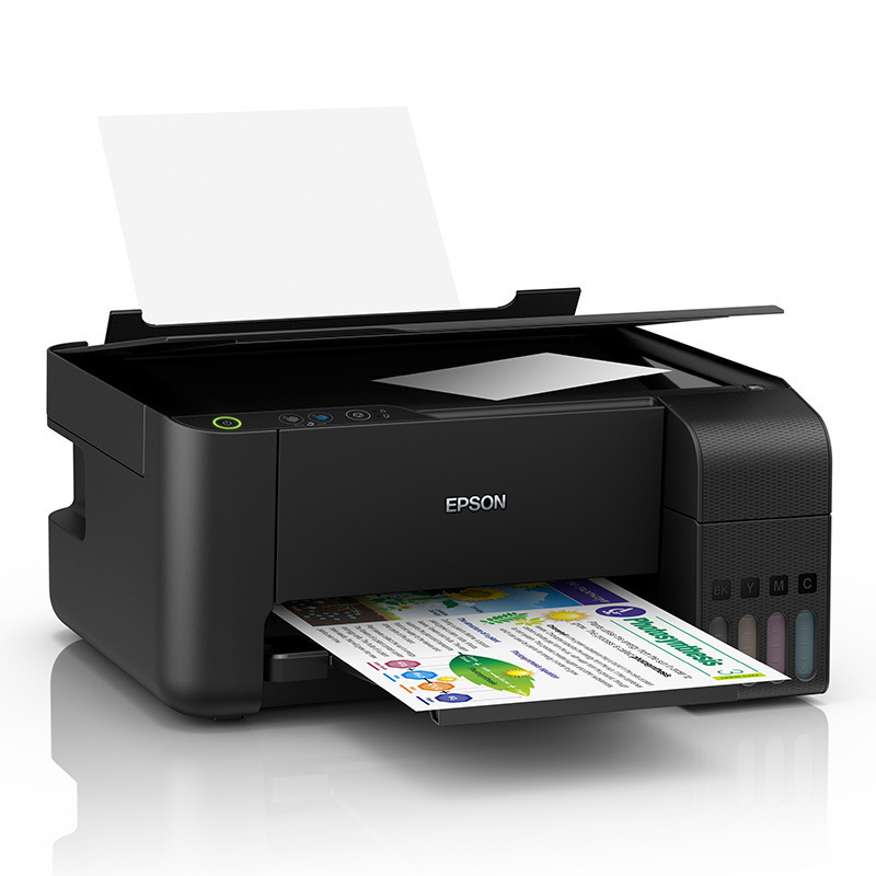 爱普生(EPSON)L3119 墨仓式彩色喷墨打印机 作业打印机 多功能一体机A4办公家用打印彩色喷墨 连供 照片打印 打印机复印扫描 一体机 套餐三