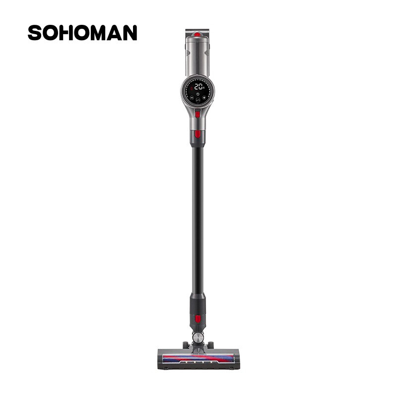 索哈曼(SOHOMAN) V22吸尘器无线手持家用毛发不缠绕大吸力小型吸擦手持无线吸尘器 除螨 宠物 V22 灰色高清大图
