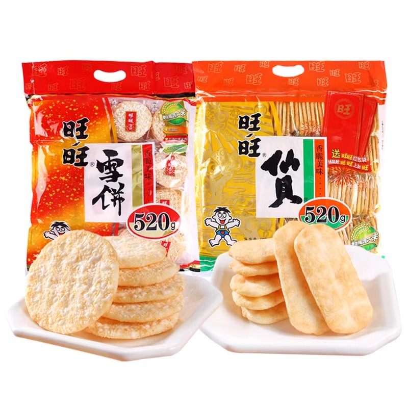 旺旺 仙贝休闲食品 520g *2包