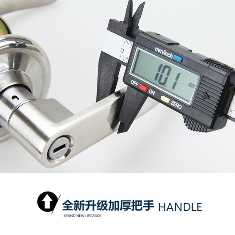 不锈钢球形锁房锁室内卧室执手锁卫生间实木纯铜锁芯通用锁具
