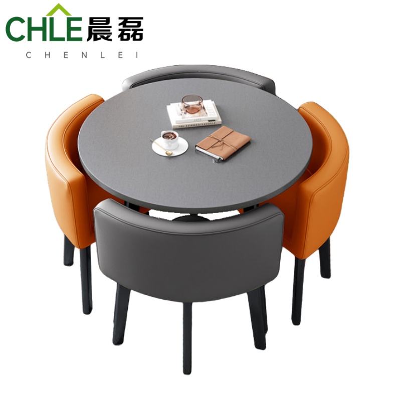 晨磊简约洽谈桌一桌四椅/套高清大图