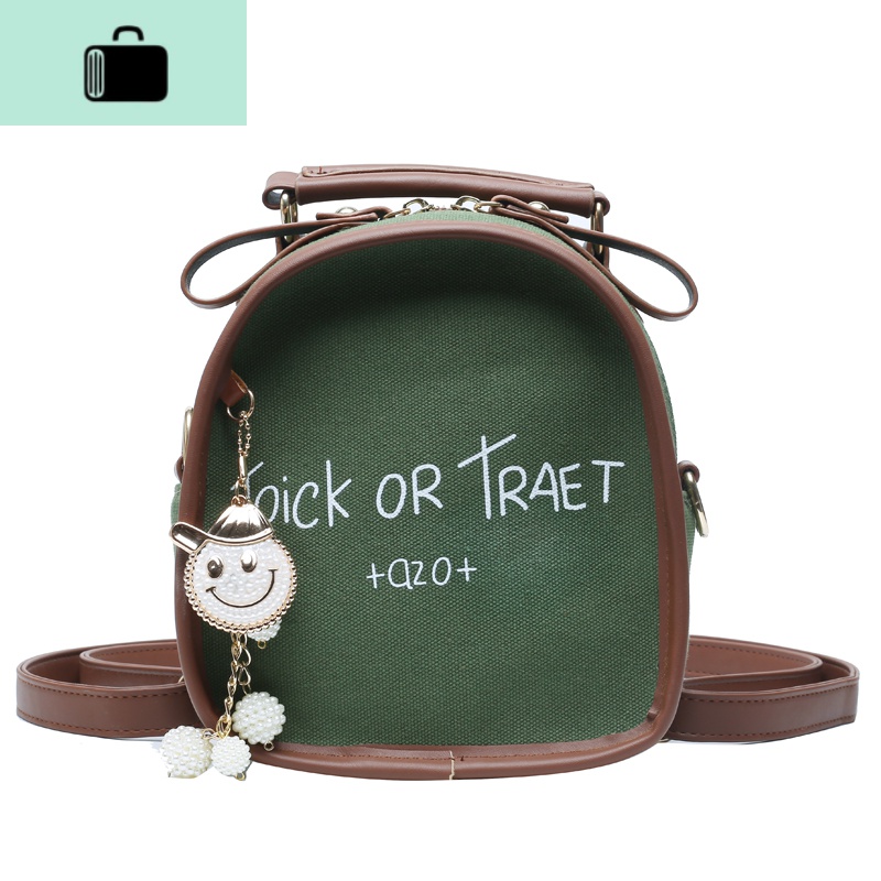 网红小清新包包百搭背包女新款斜挎包小包双肩包小2020潮夏季女包NEWLAKE 绿色