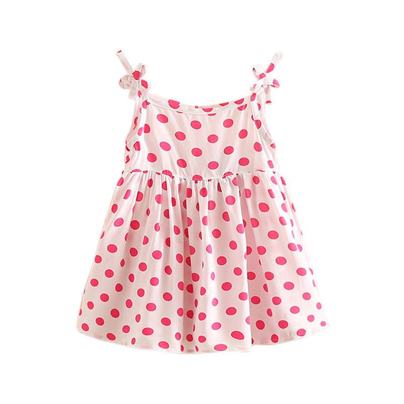 贝壳元素宝宝夏装韩版公主风女童童装裙子吊带连衣裙子女qz1937白底