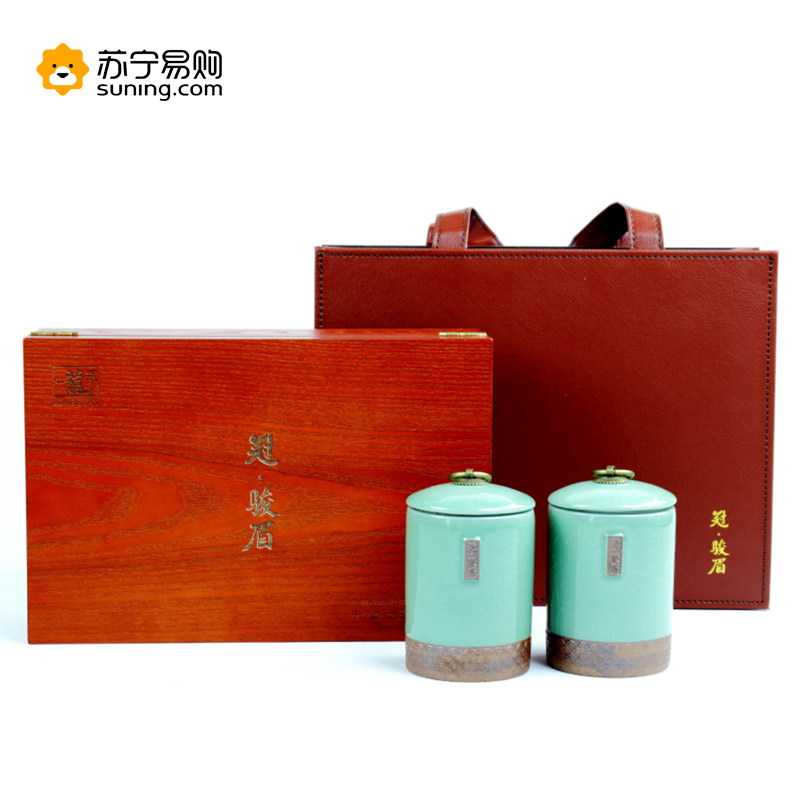 西湖龙冠金骏眉 特级 茶叶武夷山红茶2019年冠骏眉茶叶双罐礼盒装100g SZ