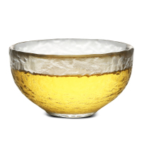 常生源 玻璃茶杯 个人杯品茗杯 加厚锤目纹 手工功夫茶具 珍享主人杯