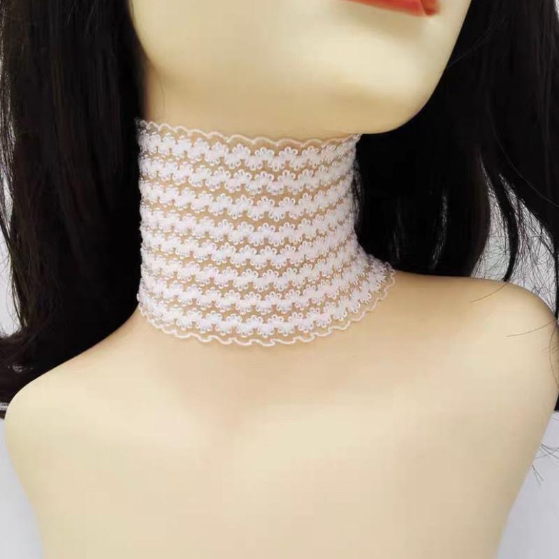 脖子饰品颈带弹力项链遮挡遮疤简约超宽脖链颈部装饰锁骨颈链项圈25