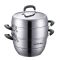 苏泊尔(SUPOR)巧易取 不串味三层蒸锅 304不锈钢高拱盖30cm复底通用 SZ30VA1