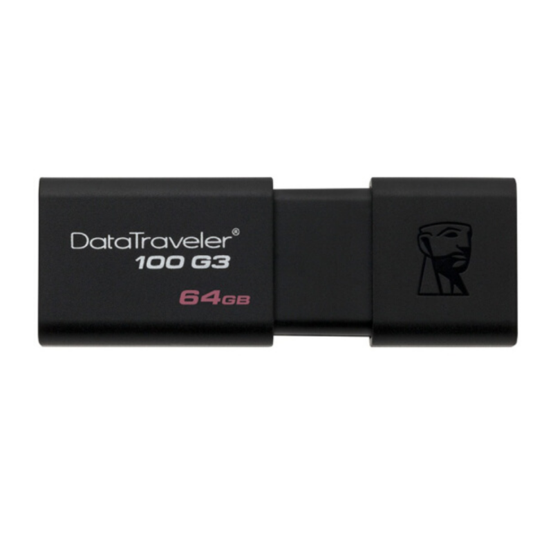 金士顿（Kingston）DT 100G3 64GB USB3.0 U盘 高速车载U盘 黑色