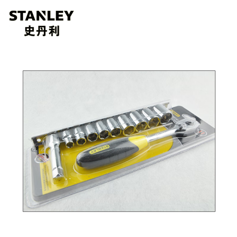 史丹利(STANLEY)95-322-1-23 11件10MM系列套头组套 棘轮扳手组套汽修工具高清大图