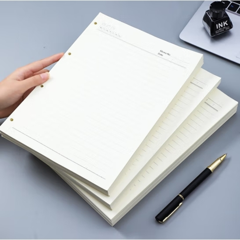 嘉然恒 活页本替换内芯4孔活页纸适用A4活页笔记本本子记事本替芯加厚纸张空白内芯