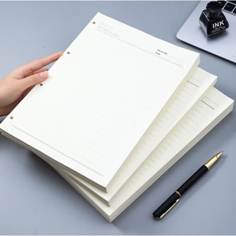 嘉然恒 活页本替换内芯4孔活页纸适用A4活页笔记本本子记事本替芯加厚纸张空白内芯图片