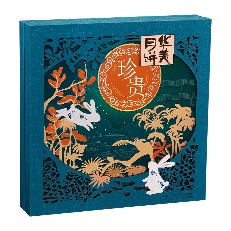 华美珍贵九星贺月礼盒1155g高清大图
